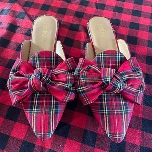 J Crew Red Plaid Size 10 Shoes